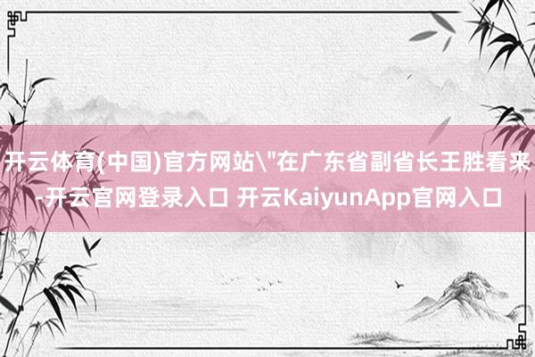开云体育(中国)官方网站